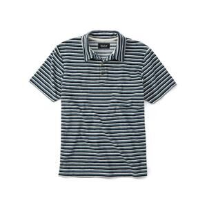 Howlin Loose End Striped Terry Polo in Navy SIZE MEDIUM